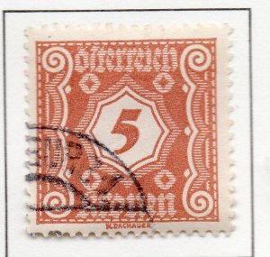 Austria 1922 Early Issue Fine Used 5kr. NW-56469