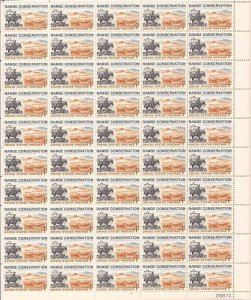 US Stamp - 1961 Range Conservation - 50 Stamp Sheet - Scott #1176
