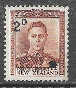New Zealand 243: 2d on 1.5d George VI, used, F-VF