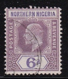 Album Treasures Northern Nigeria Scott # 15  6p  Edward VII  VF Used CDS