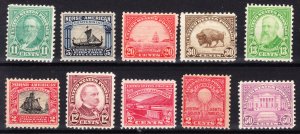 MOstamps - Old US Mint OG H & HR (10 stamps) - Lot # DS-1585