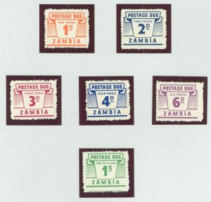 Zambia #J1-J6 Mint (NH) Single (Complete Set)