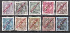 ST THOMAS & PRINCIPE #106-15 MINT HINGED COMPLETE #107-9 SMALL THINS