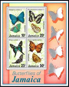 [71226] Jamaica 1978 Insects Butterflies Souvenir Sheet MNH