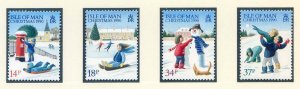 1990 Isle of Man SG459/462 Christmas Set Unmounted Mint