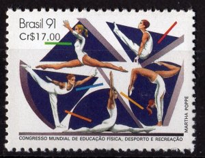 Brazil 1991 Sc#2297 WORLD CONGRESS OF PHYSICAL EDUCATION Single MNH