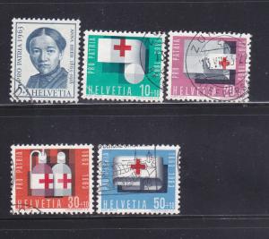 Switzerland B324-B328 Set U Red Cross (B)