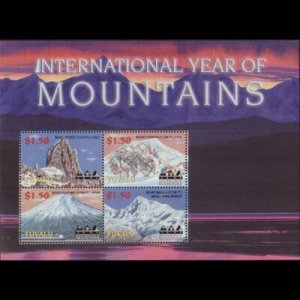 TUVALU 2002 - Scott# 896 Sheet-Intl.Mountain Year NH