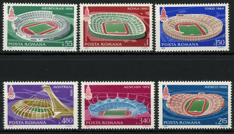 Roma Olympic Games Stadium Sport Serie Set of 6 Stamps Mint NH