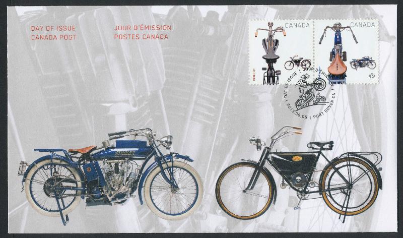 Canada 2647-8 on FDC Motorcycles