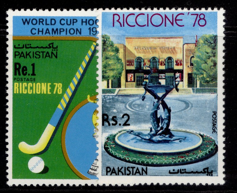 PAKISTAN QEII SG459-460, 1978 Riccione 78 set, NH MINT. 