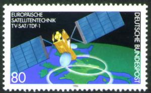 Germany Scott 1467 MNH** 1986 European Satellite