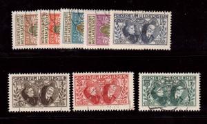 Liechtenstein #82 - #89 VF Used Scarce Set