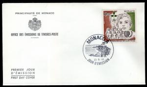 Monaco 1480 U/A FDC