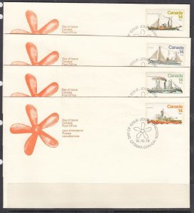 Canada Scott 776-9 FDC - Ice Vessels