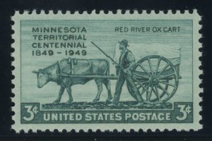 US Stamp #981 Minnesota Territory 3c - PSE Cert - Superb 98 - MNH - SMQ $60.00