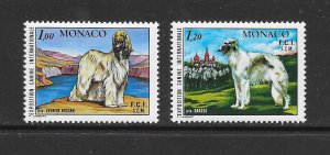 MONACO - CLEARANCE #1126-7 DOGS MNH