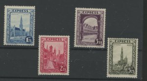 Belgium #E1-E4 Unused Single (Complete Set)