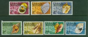 Grenada Grenadines Seashells 137-143 CTO VF NH