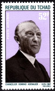 CHAD 1968 Chancellor Adenauer, Germany. In Memory. Joint Issue, MNH