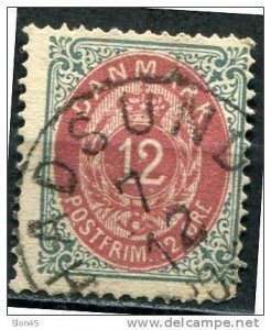 Denmark 1875 SC 29 MI 26 Used