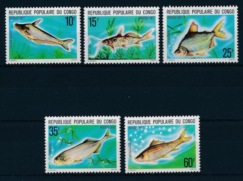 [29064] Congo Brazzaville 1977 Marine Life Fish MNH