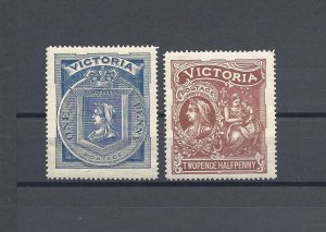 AUSTRALIA/VICTORIA 1897 SG 353/4 MNH Cat £150