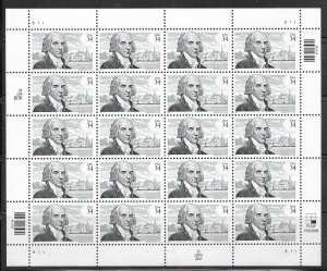 U.S. Full Sheet Sc.# 3545 James Madison MNH L63