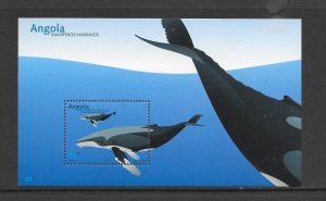 WHALES - ANGOLA #1270 S/S MNH