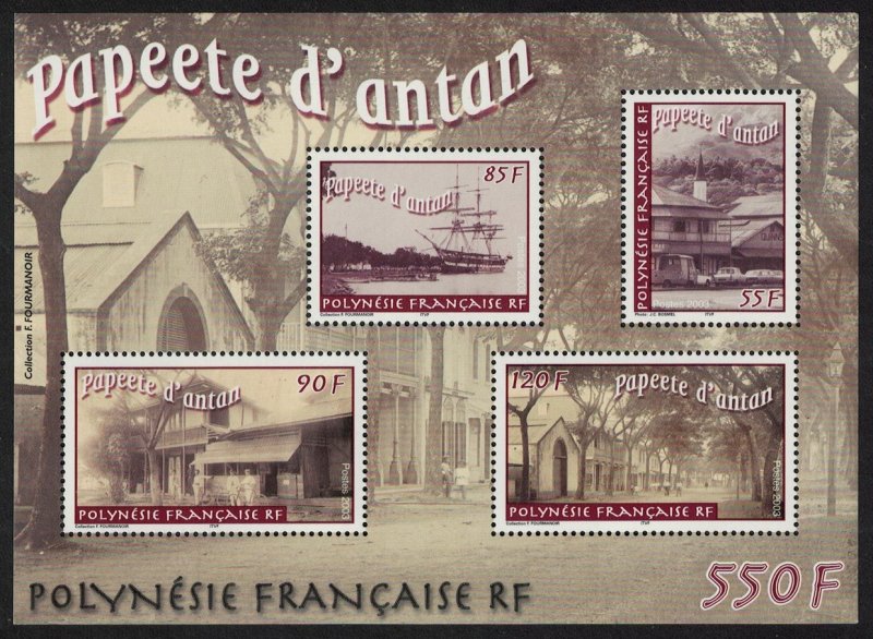 Fr. Polynesia Papeete in Old Photographs MS 2003 MNH SG#MS956 MI#Block 29