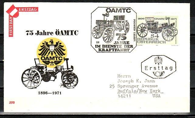 Austria, Scott cat. 906. Austrian Auto Club issue. First day cover. ^