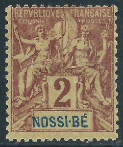 Nossi-Be, Sc #33, 2c MH
