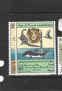 KUWAIT (PP0803B) DINOSAURS, LIONS, WHALES SG 937-8  MNH