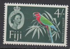 Fiji - 1959 QEII 4sh Parrot Wmk. 4 Sc# 173 - MNH  (6736)