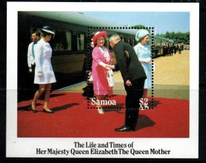 SAMOA SGMS704 1985 QUEEN MOTHER  MNH