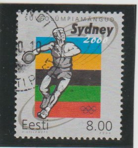 Estonia  Scott#  399  Used  (2000 Summer Olympics)