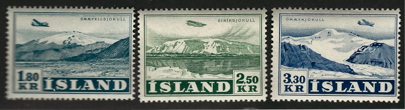 Iceland Scv C27 - C29  Mint NH F-VF Cat $65...Quality Bargain!