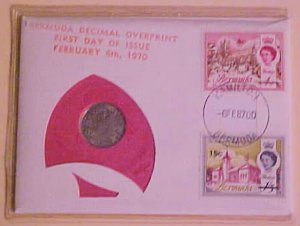 BERMUDA COIN 1970 FDC