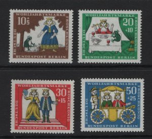 Germany  Berlin   #9NB41-9NB44  MNH  1967 the princess and the frog