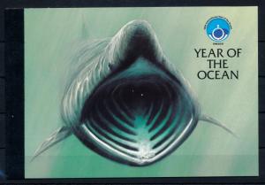 [49773] Isle of Man 1998 Marine life Dolphins Shark Unesco MNH Prestige booklet