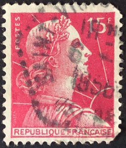 15f rose   Francaise republique , stamp n1 used in good condition