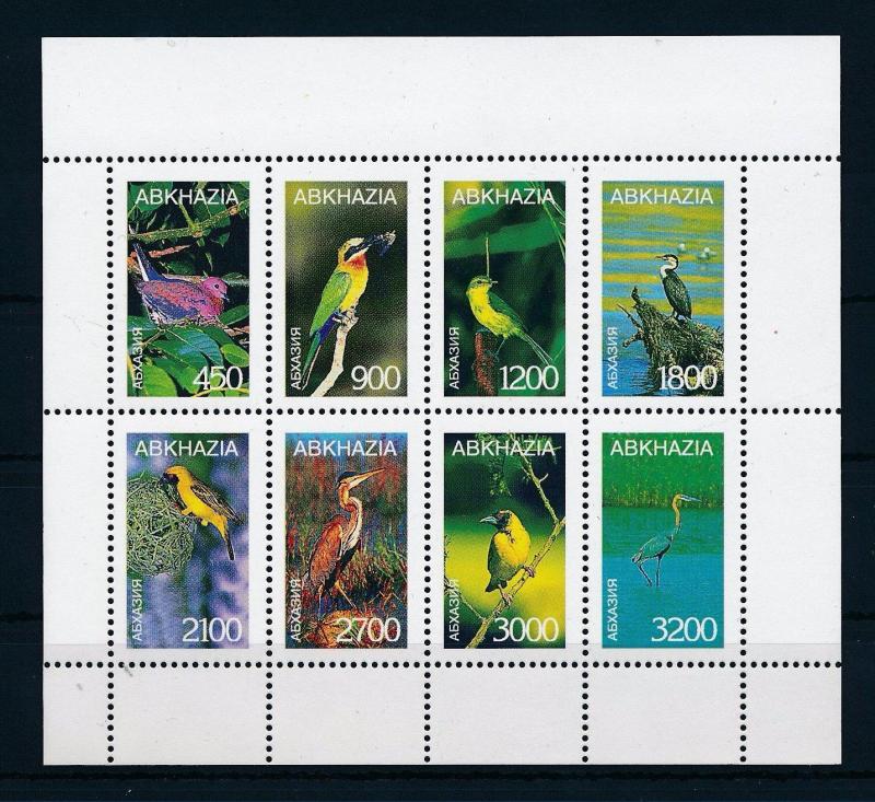 [34333] Private Issue Abkhazia  Birds Vögel Oiseaux Ucelli   MNH Sheet