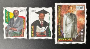 Senegal 2003 Mi 2029 - 2031 Léopold Sedar Senghor President 3 val.