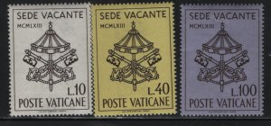 VATICAN CITY, 362-364  MNH  SET