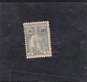 PORTUGUESE INDIA CERES 9 Rs TYPE III-IV    (1914)   MNH