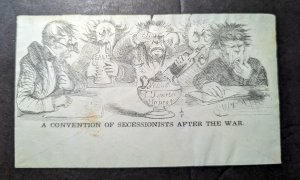 Mint USA Post Civil War Envelope A Convention of Secessionists After the War