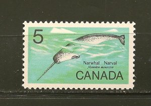 Canada SC#480 Narwhal Never Hinged