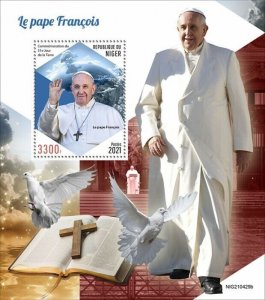 Niger 2021 MNH Pope Francis Stamps Religion Famous People Earth Day 1v S/S