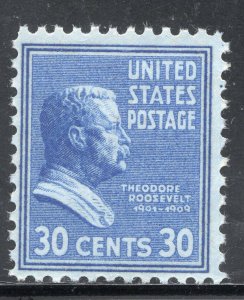 830 * THEODORE ROOSEVELT * PRESIDENT 1901 - 1909 * U.S. Postage Stamp MNH