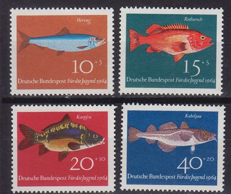 GERMANY BUND [1964] MiNr 0412-15 ( **/mnh ) Fische